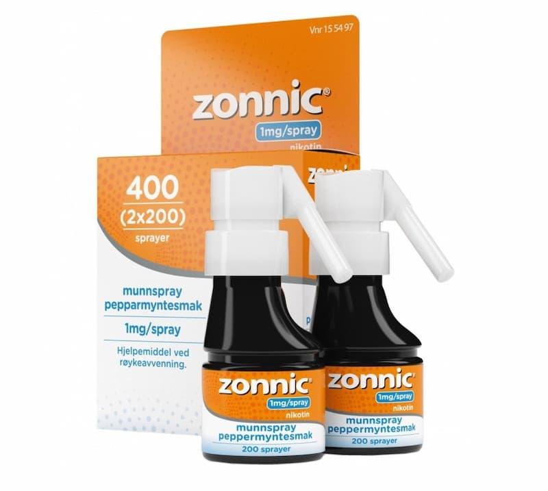 Zonnic 1 mg/dose munnspray peppermynte 400 doser