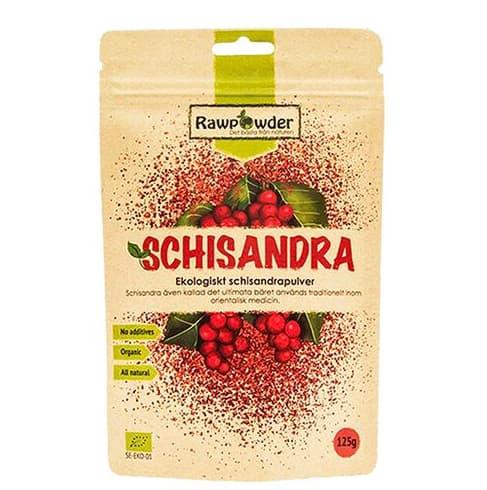 Økologisk Schisandrapulver, 125 g – fra Rawpowder