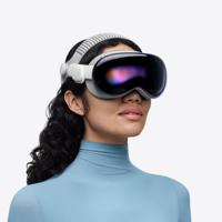 Apple Vision Pro test - Apple Vision Pro hodesett båret med Dual Knit Band