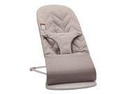 BabyBjörn Bliss vippestol i grått stoff, sammenleggbar