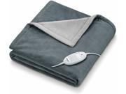 Beurer HD 75 varmepledd i grå fleece, 180 x 130 cm