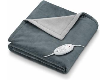 Beurer HD 75 varmepledd i grå fleece, 180 x 130 cm
