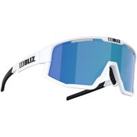 Bliz Vision sportsbriller i matt hvit med Smoke Blue-linse