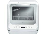 Bomann TSG 5704 hvit benkoppvaskmaskin med LCD-display