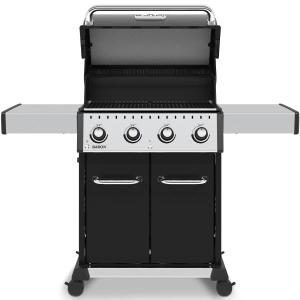 Broil King Baron 420 gassgrill med fire brennere og belyst kontrollpanel