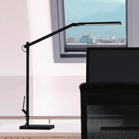 Skrivebordslampe test 2026 – Cala LED-skrivebordslampe i svart med CCT-justering og dimming for hjemmekontor