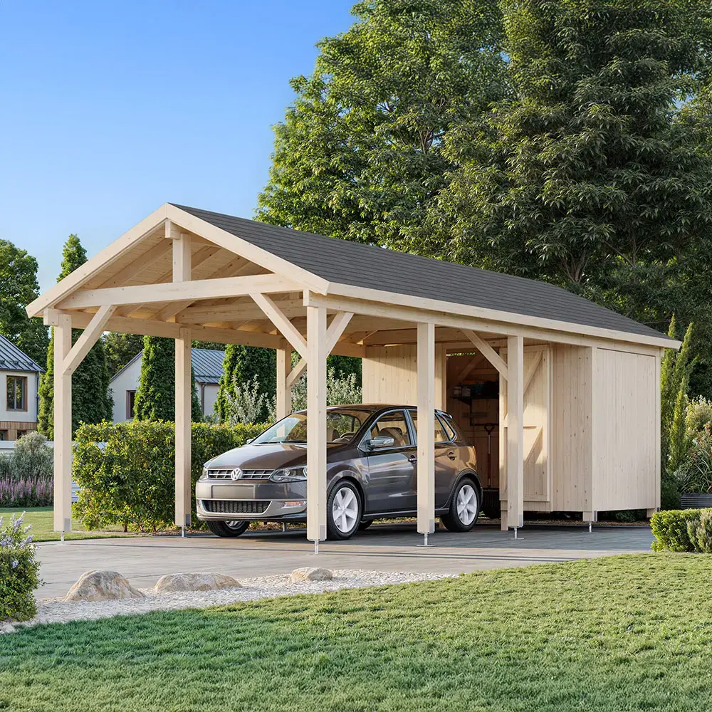 Palmako Robert carport 23,1 mÂČ med bod bakerst