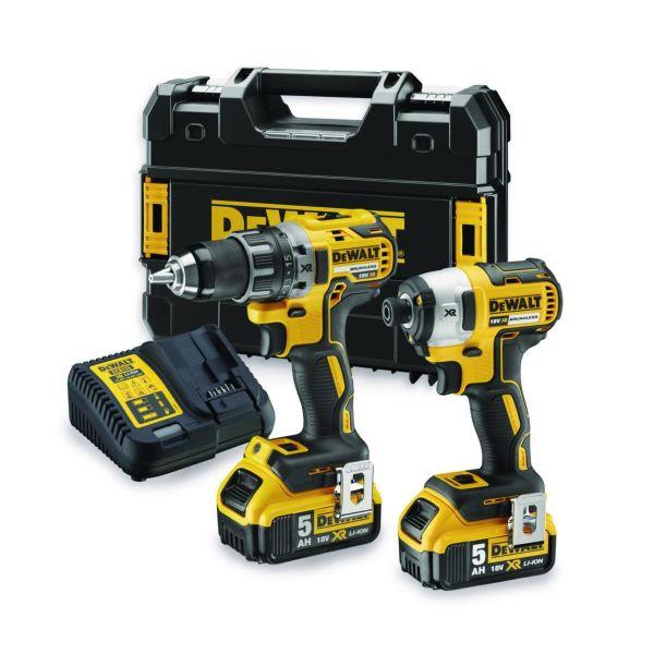 DeWalt DCK268P2T verktøypakke med borskrutrekker og slagskrutrekker