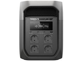 EcoFlow Delta 3 Max bærbar strømstasjon – 2048 Wh LiFePO4-batteri og 2400 W AC-utgang for hytte, hjem-backup og solenergi