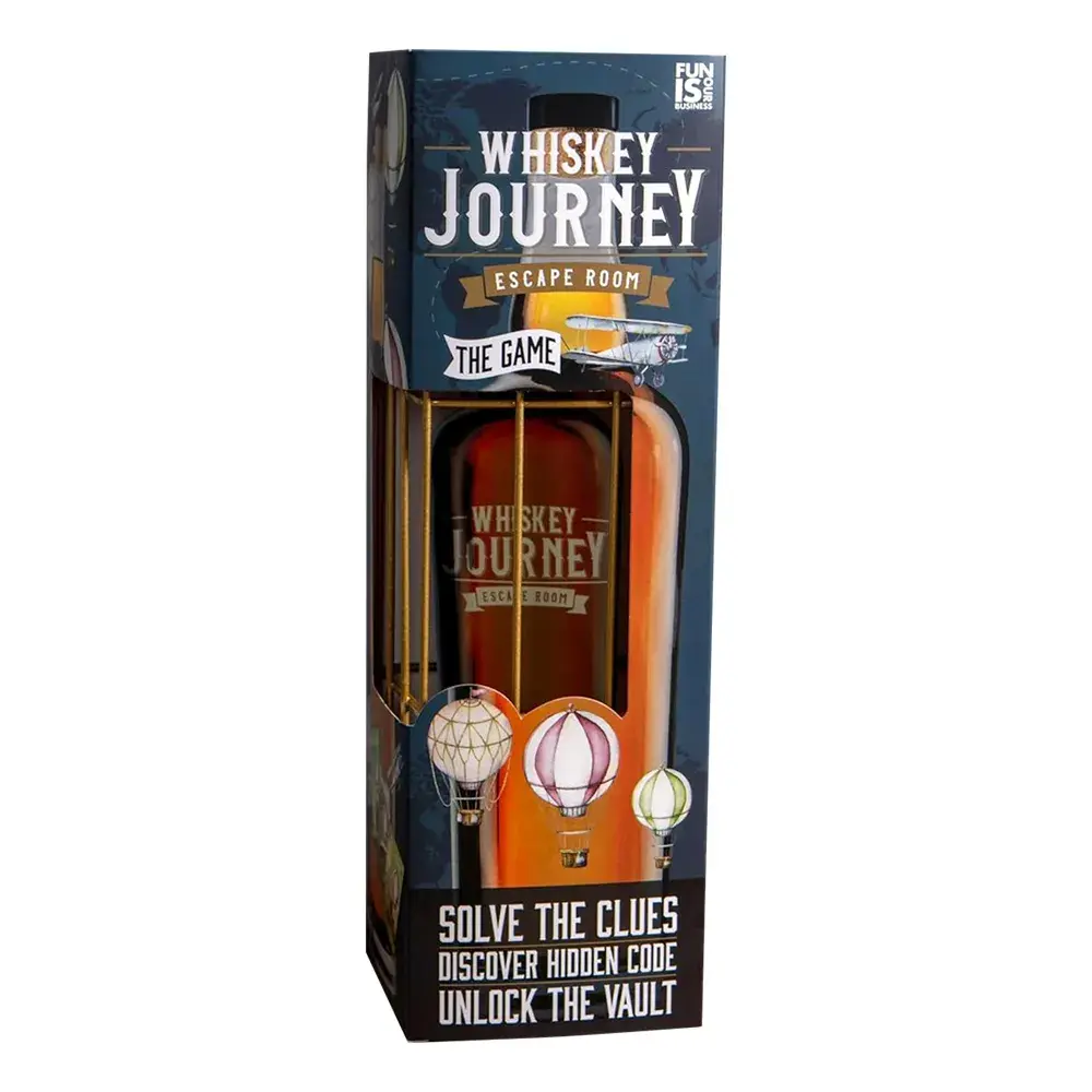 Escape Room Spill for Whisky med flaskebur og kodelÄs