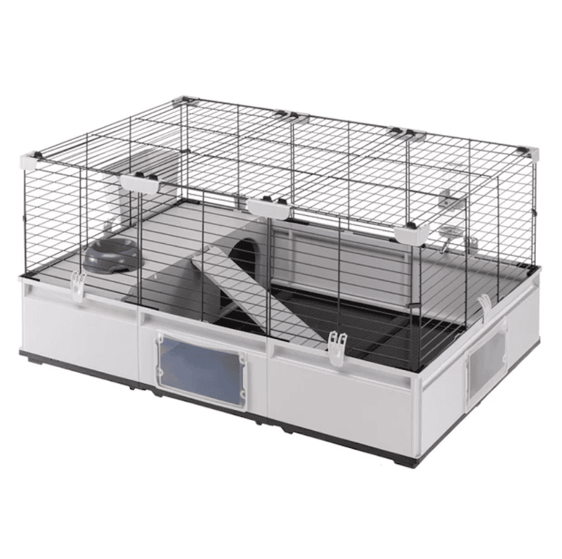 Ferplast Cage Modular 2 kaninbur i svart metall