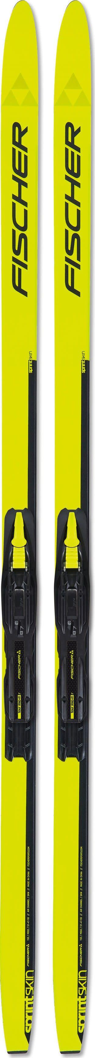 Fischer Juniors Sprint Skin Yellow/Black langrennski for barn