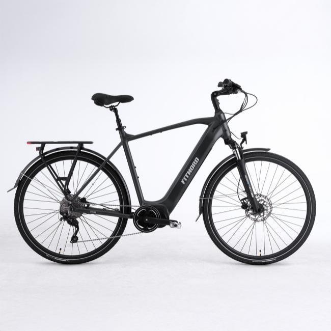 FitNord Venture 500 elsykkel med midtmotor, svart