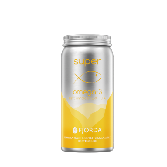 Fjorda Super Omega-3 høykonsentrert fiskeolje, 90 kapsler