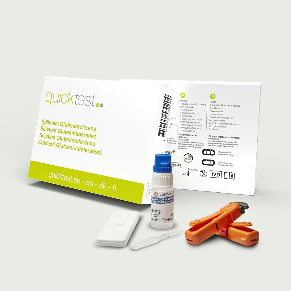 Glutentest fra Quicktest – hjemmetest for cøliaki