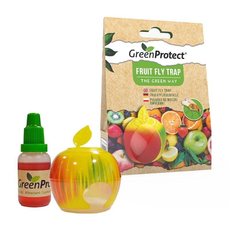 GreenProtect bananfluefelle med epledesign og lokkemiddel
