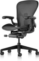 Herman Miller Aeron Remastered ergonomisk kontorstol i grafitt med PostureFit SL korsryggstøtte