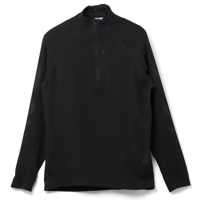 Houdini M's Pace Flow Half Zip mellomlagsgenser i sort