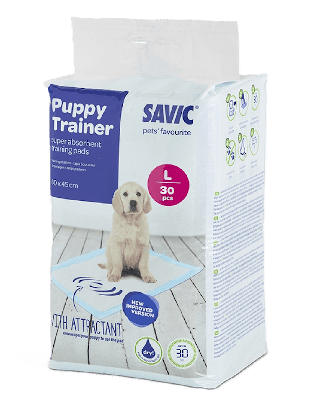 Savic Puppy Trainer Pads Large 30 stk hundetoalett underlag