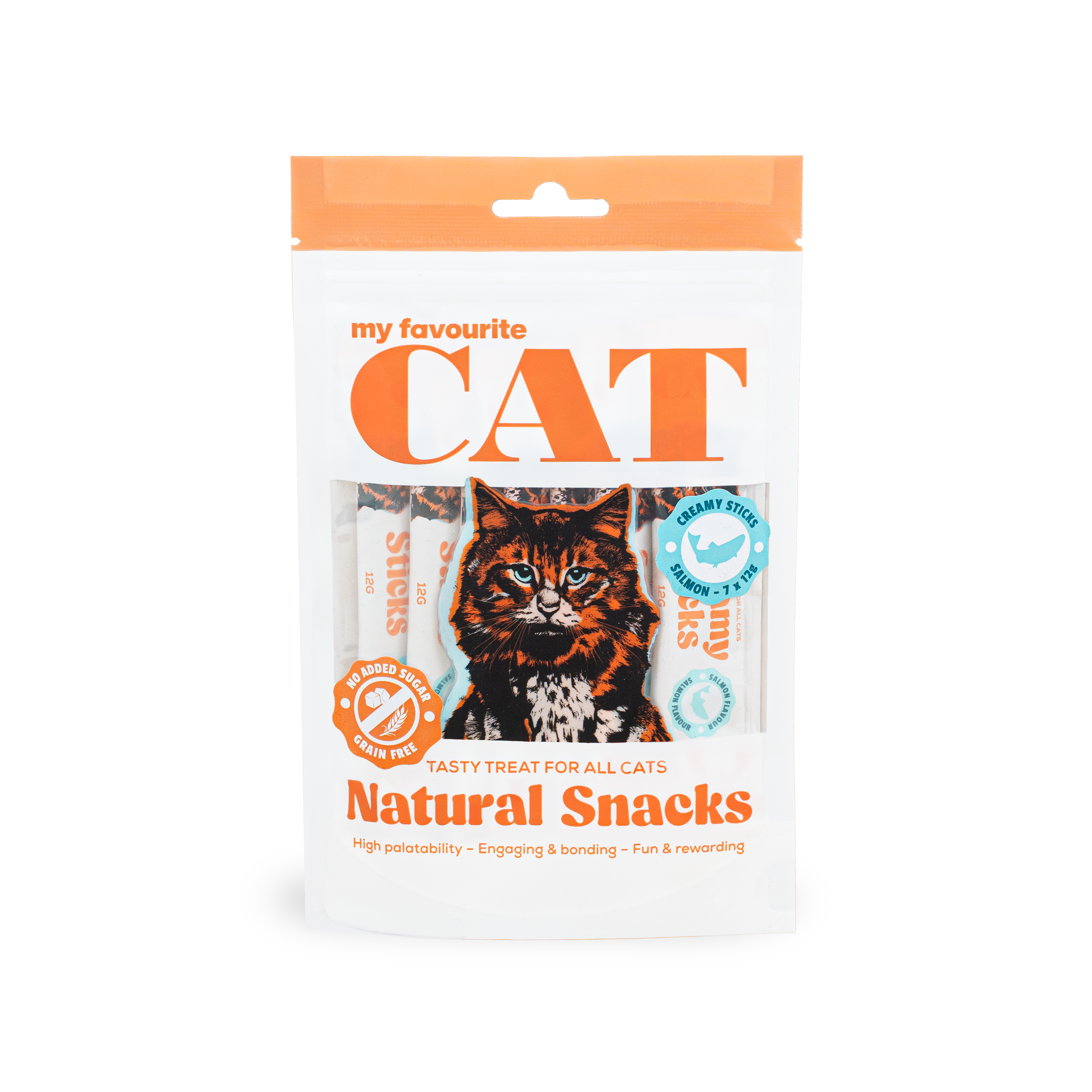 Creamy Sticks Laks kattegodteri 7x12g