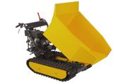 Minidumper med beltedrift og 500 kg lastekapasitet
