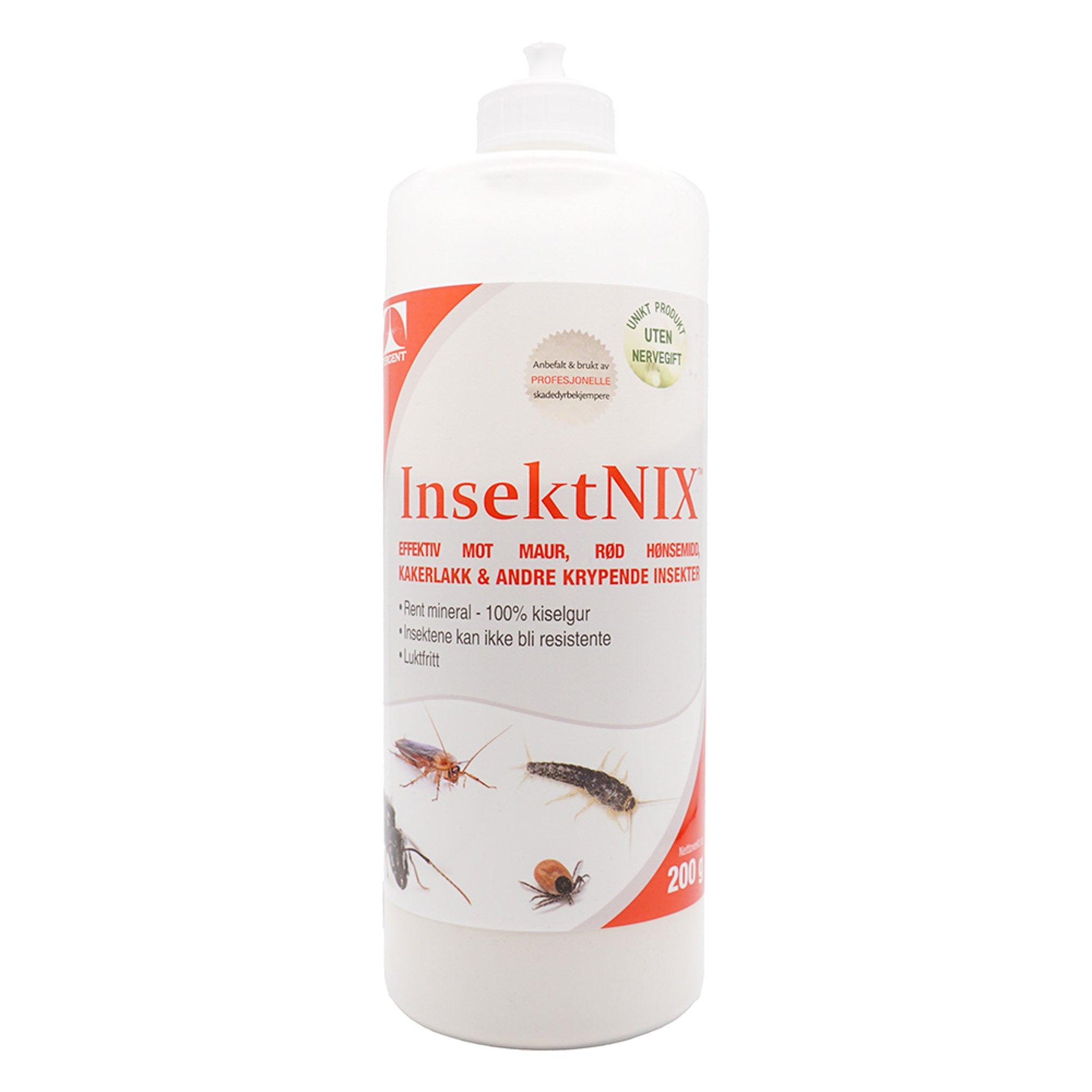 InsektNIX kiselgur 200 g naturlig pulver mot maur og insekter