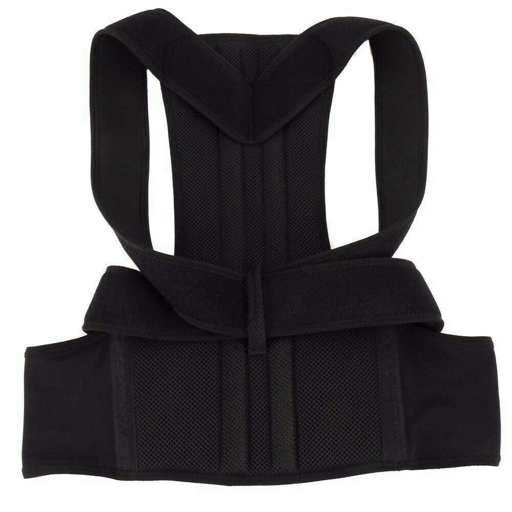 Justerbar holdningsvest i svart polyester