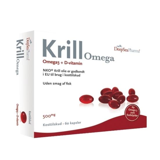 Krill Omega3 + D-vitamin 60 kapsler med NKO krillolje