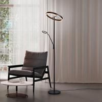 Leselampe test 2026 – LED-gulvlampe Willis svart 180 cm med CCT og dimmer for lesekrok og soverom