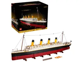 LEGO Icons Titanic 10294 – 9 090 deler, 135 cm langt skip i tre seksjoner med detaljert interiør