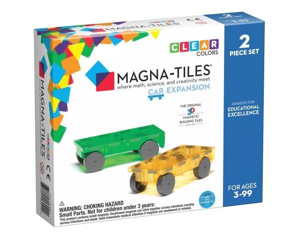 Magna-Tiles Cars utvidelsessett med to magnetiske biler