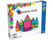 Magna-Tiles Clear Colours 32 deler transparent magnetisk byggesett