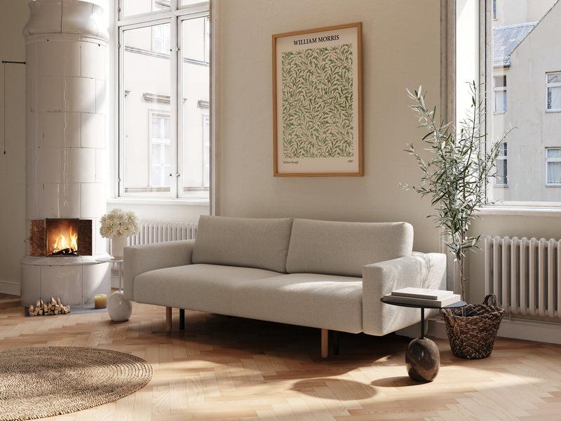 Produktbilde av Maya sovesofa med armlene i bouclé beige fra Nordic Dream