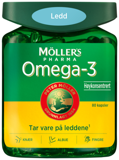 Møllers Omega-3 Ledd 80 kapsler