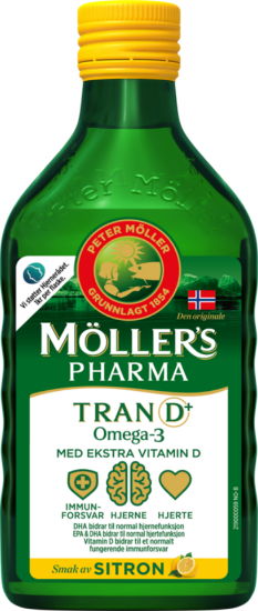 Møllers Pharma Tran D+ Sitron flytende tran