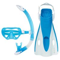 Komplett snorkelsett med maske, snorkel og svømmeføtter