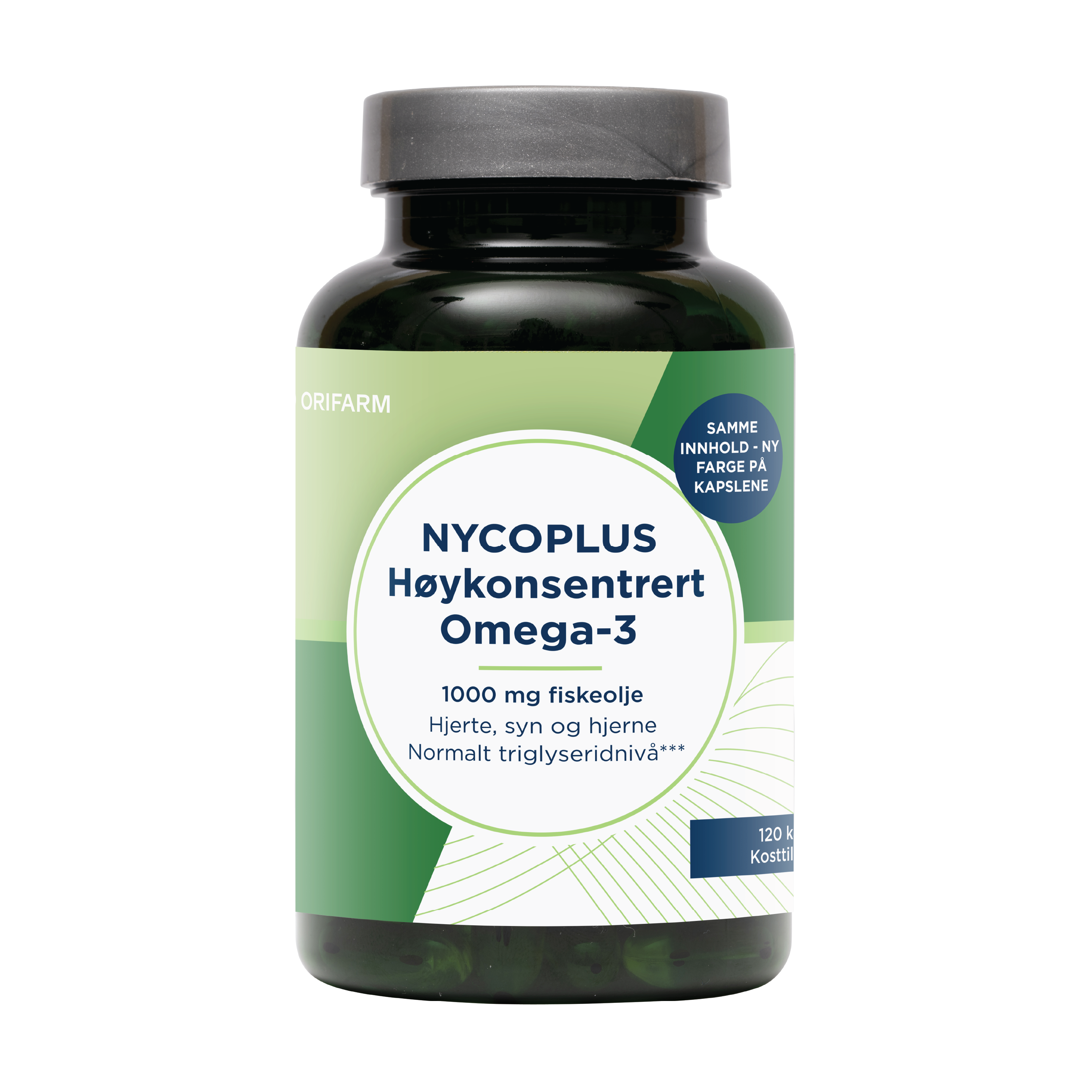 Nycoplus Høykonsentrert Omega-3 1000 mg 120 kapsler