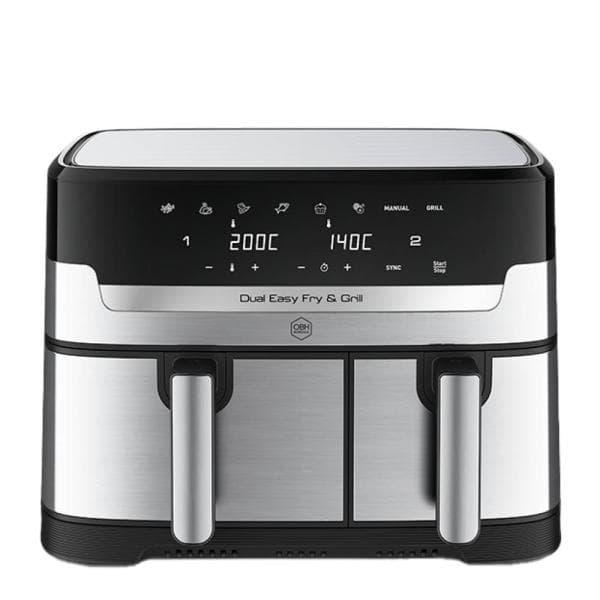 Dual Easy Fry & Grill airfryer 5,2/3,1L silver