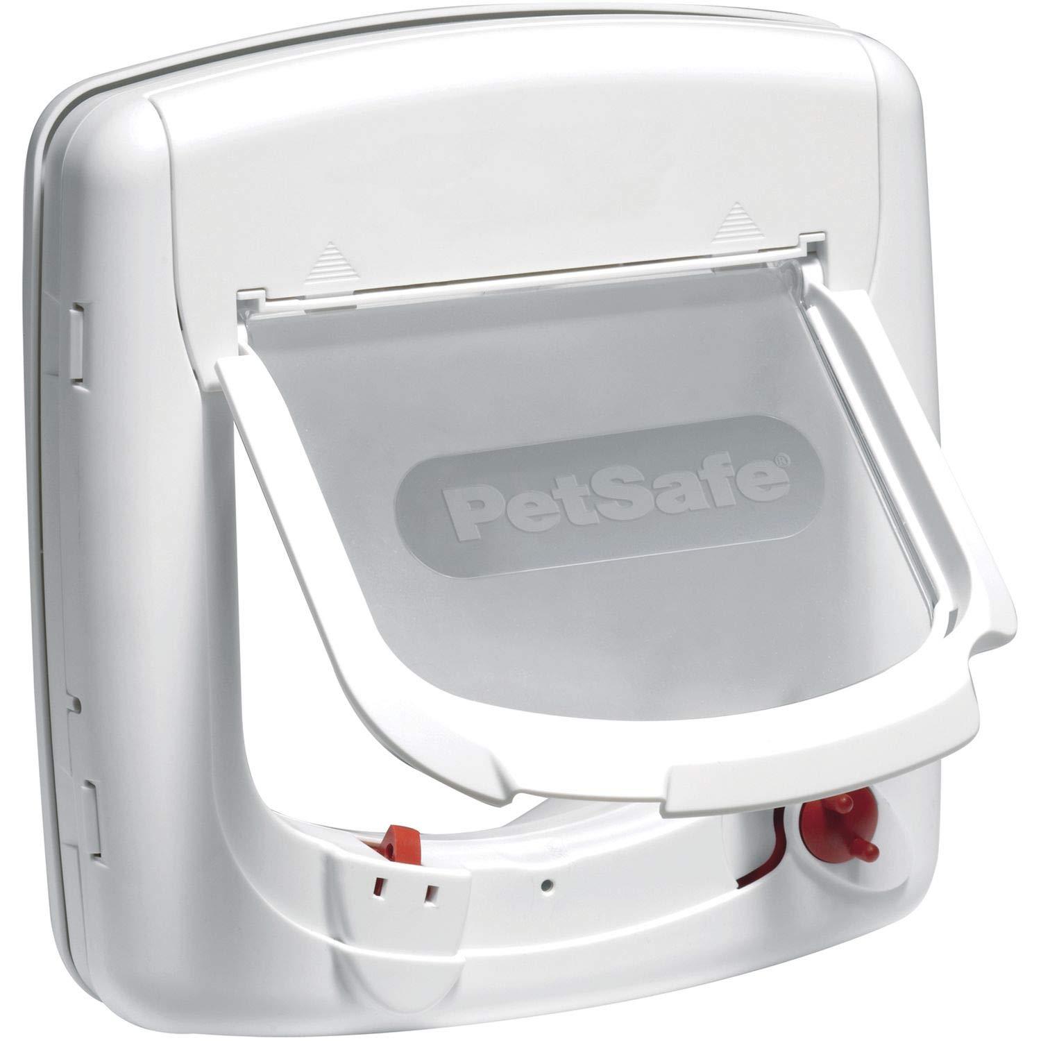 PetSafe Kattedør Magnet Staywell 400 i hvit med magnetisk adgangskontroll