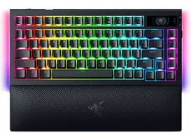 Razer BlackWidow V4 Pro 75% trådløst mekanisk gaming-tastatur med OLED-display