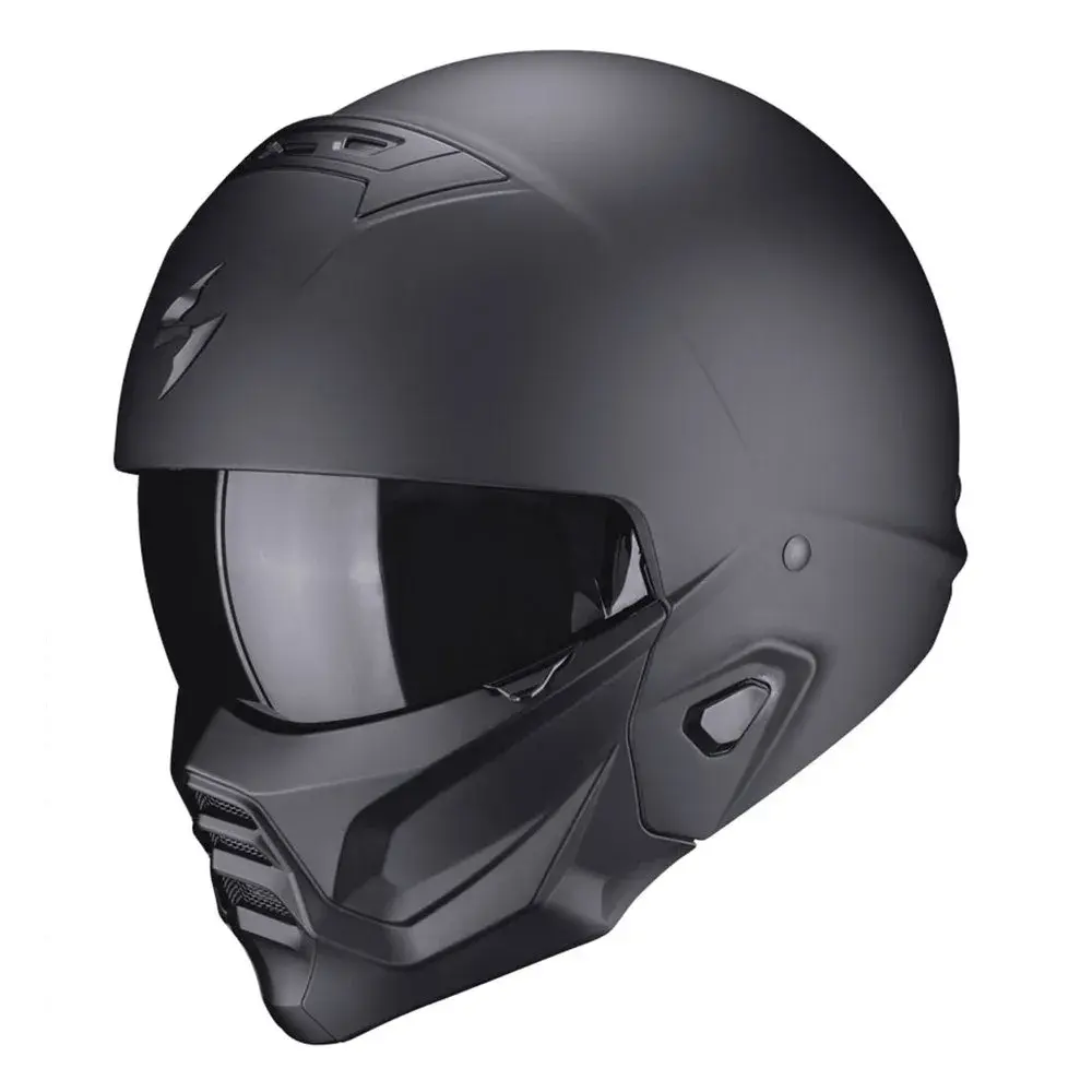 Scorpion EXO-Combat II convertible motorcycle helmet in black