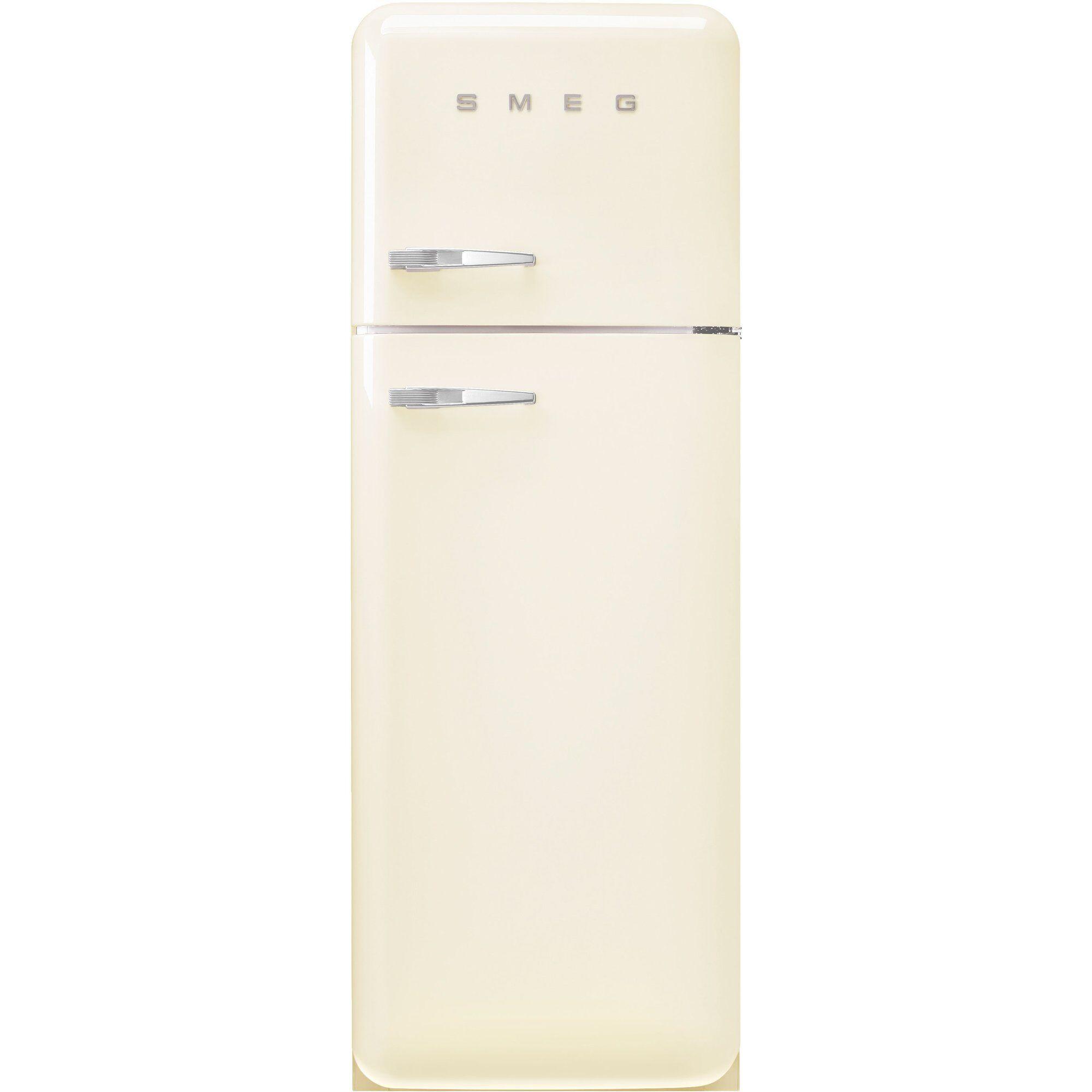 Smeg FAB30RCR6 retro kjøleskap og fryser i krem, 172 cm
