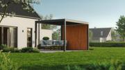 PERGOLUX Aluminium Spilevegg montert på pergola