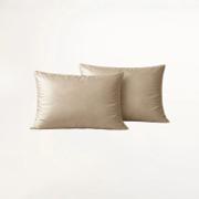Stille beige bambus putetrekk i 100% bambusviskose