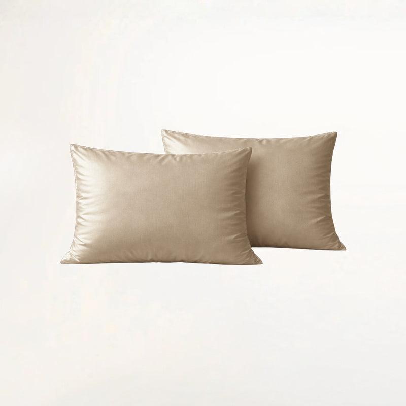 Stille beige bambus putetrekk i 100% bambusviskose