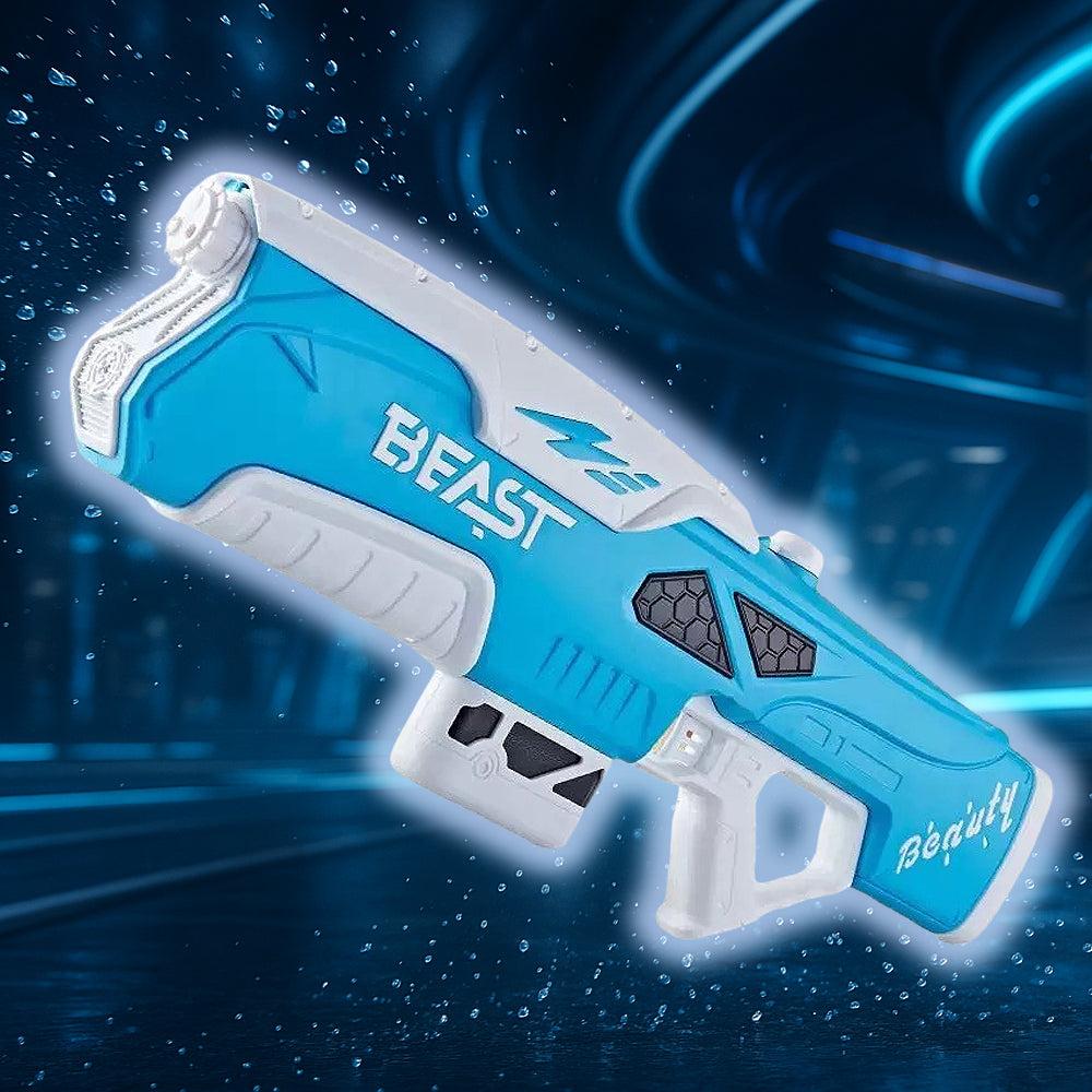 Elektrisk vannpistol i blå farge med 71 cm lengde
