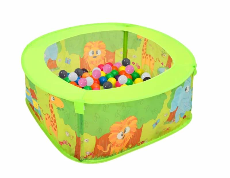 vidaXL Ballbasseng med 300 baller, for barn. 75x75x32 cm