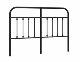 Sengegavl 150 cm i svart metall