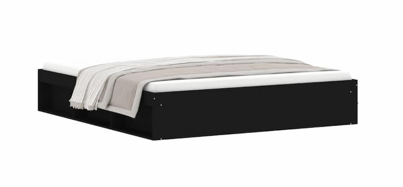 vidaXL Sengeramme svart 180x200 cm