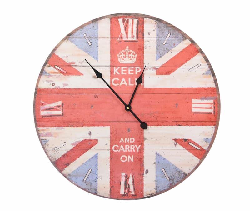 vidaXL Veggklokke vintage UK 60 cm
